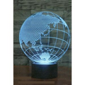 3D Asia Earth LED Light